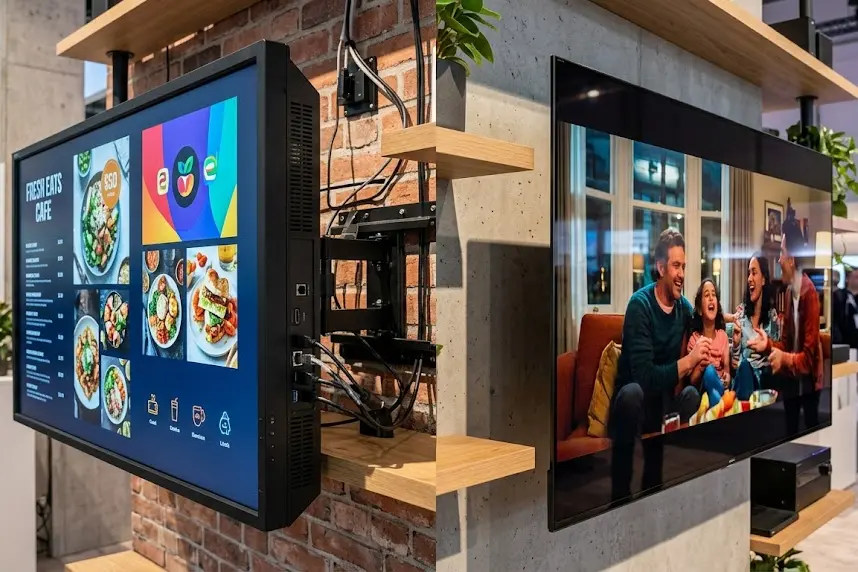 Display cummirciali vs TV cunsumaturi: diffirenzi chiavi, costi riali e comu ...