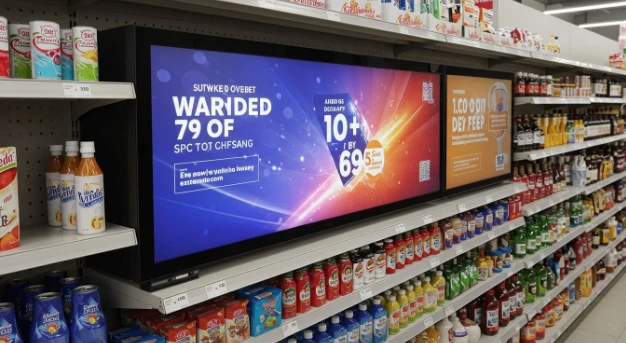 Schermi LCD stirati pî supermercati e li negozzi di alimentari