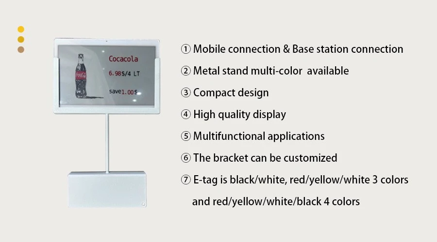7.3 Inch Electronic Price Tag Metal Insert Channel